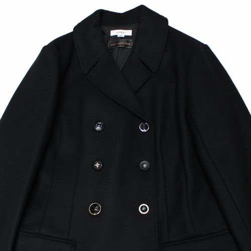 AMERI アメリ 23AW WAIST SHAPE ASSORT BUTTON COAT コート M ブラック -  ブランド古着買取・販売unstitchオンラインショップ