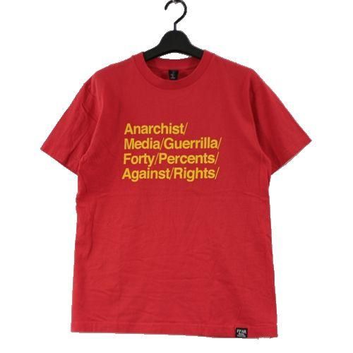 FORTY PARCENT AGAINST RIGHTS 40% シャツ M FPAR 40% FORTY PERCENT AGAINST RIGHTS ANARCHIST APPEA Tee T