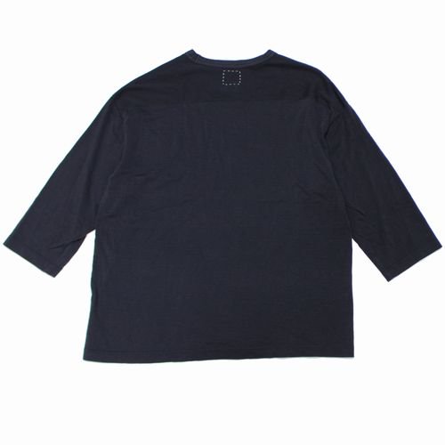 VISVIM ビズビム 21AW AMPLUS TEE 3/4 PEERLESS 七分袖カットソー 3 ブラック -  ブランド古着買取・販売unstitchオンラインショップ