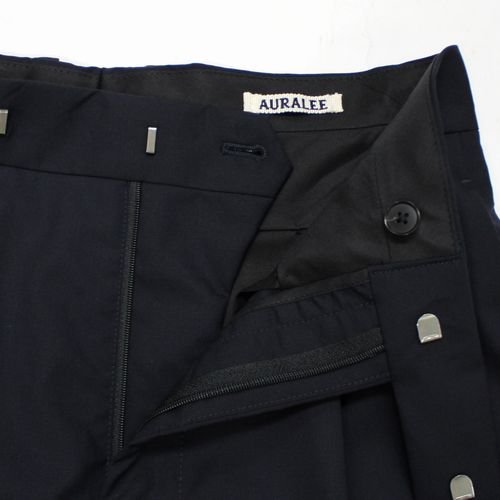 AURALEE オーラリー 24SS SUPER FINE TROPICAL WOOL SLACKS スラックス パンツ 0 ネイビー -  ブランド古着買取・販売unstitchオンラインショップ