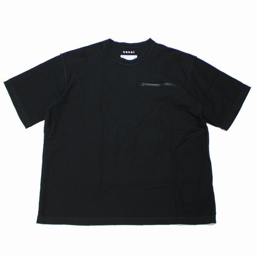 sacai サカイ 24SS Cotton Jersey T-Shirt Tシャツ 3 ブラック -  ブランド古着買取・販売unstitchオンラインショップ