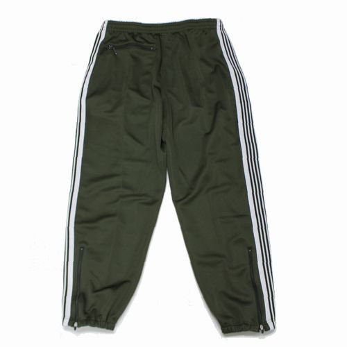 Needles ニードルス 22SS MAPS 別注 Zipped Track Pant - Poly Smooth ジップドトラックパンツ M  カーキ - ブランド古着買取・販売unstitchオンラインショップ