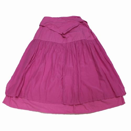 COSMIC WONDER コズミックワンダー 21SS Beautful silk cotton wrapped skirt ラップスカート ピンク  - ブランド古着買取・販売unstitchオンラインショップ