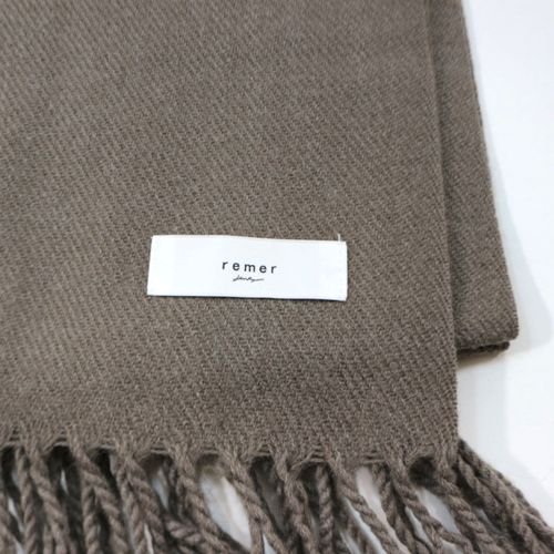 remer リメール basic loose muffler ベーシックルーズマフラー ストール グレー -  ブランド古着買取・販売unstitchオンラインショップ