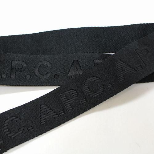 A.P.C. アーペーセー ロゴベルト ブラック - ブランド古着買取