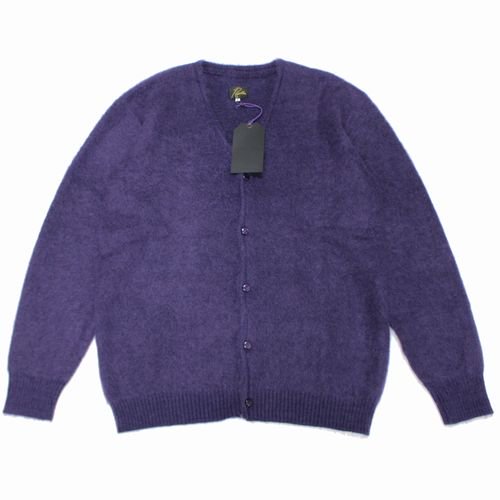 Needles ニードルス 22AW Solid Mohair Cardigan モヘア カーディガン L パープル -  ブランド古着買取・販売unstitchオンラインショップ