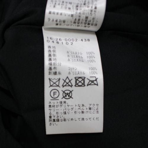 mmts マミタス 22AW 猫刺繍 襟付き ワンピース ブラック