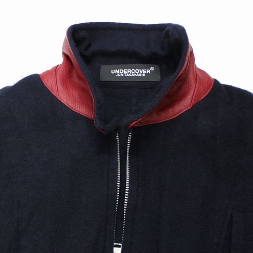 UNDERCOVER アンダーカバー 22AW Boiled wool blouson 縮絨ジップブルゾン ジャケット 3 ネイビー -  ブランド古着買取・販売unstitchオンラインショップ