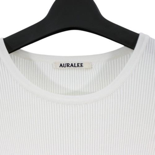 AURALEE オーラリー 23AW GIZA HIGH GAUGE RIB KNIT PULLOVER