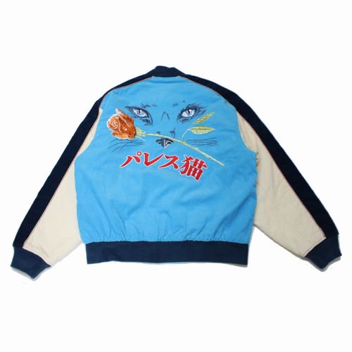 PALACE パレス 24SS CAT EYE BOMBER JACKET パレス猫 ボンバージャケット L ブルー -  ブランド古着買取・販売unstitchオンラインショップ