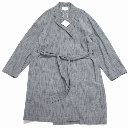 YOKO SAKAMOTO ヨーコ サカモト 22SS WEVERS HAORI COAT ウィーバーズハオリコート M グレー -  ブランド古着買取・販売unstitchオンラインショップ