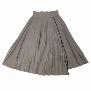 Sacai サカイ 22AW  Wool Knit Skirt ウールニットスカート 2 ブラウン