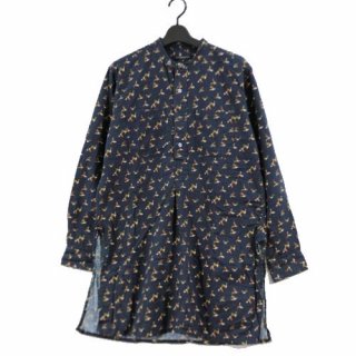 ENGINEERED GARMENTS 󥸥˥ɥ 16AW Banded Collar Long Shirt Bird Print С  