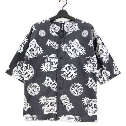 RUDE GALLERY × Kads MIIDA ルードギャラリー 23AW DUB SHIRT ダブシャツ S ブラック -  ブランド古着買取・販売unstitchオンラインショップ