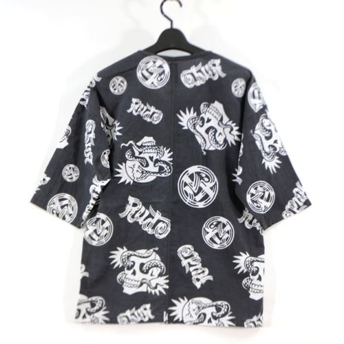 RUDE GALLERY × Kads MIIDA ルードギャラリー 23AW DUB SHIRT ダブシャツ S ブラック -  ブランド古着買取・販売unstitchオンラインショップ