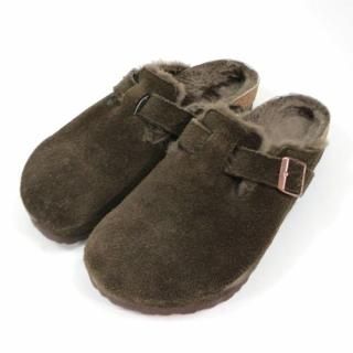 BIRKENSTOCK �ӥ륱�󥷥�ȥå� Boston VL / Shearling �ܥ��ȥ� ������� 1020567 43(28cm) �֥饦��