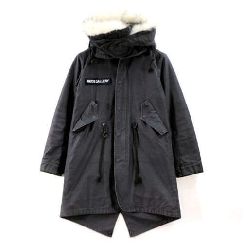 RUDE GALLERY ルードギャラリー 16AW モッズコート 2 ブラック - ブランド古着買取・販売unstitchオンラインショップ