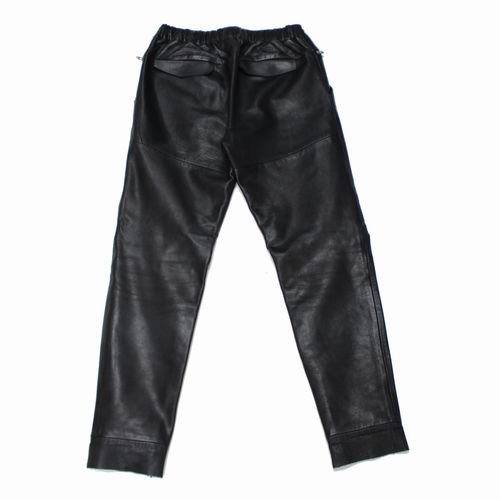 SUNSEA サンシー 18AW LEATHER FLEA MARKET PANTS レザーフリーマーケットパンツ 2 ブラック -  ブランド古着買取・販売unstitchオンラインショップ