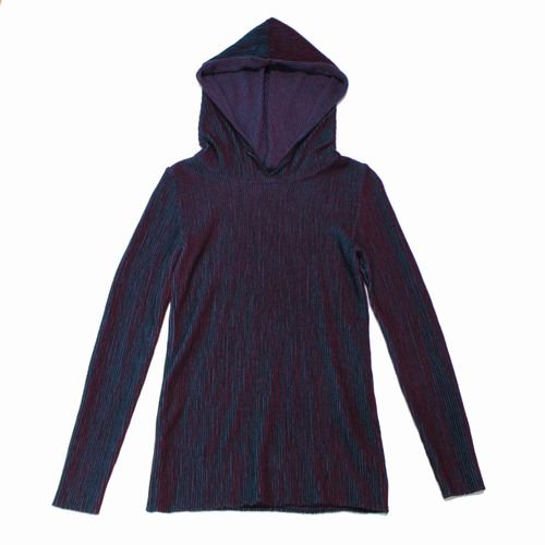 ISSEY MIYAKE イッセイミヤケ 17AW リブニット パーカー 2 レッド系 - ブランド古着買取・販売unstitchオンラインショップ