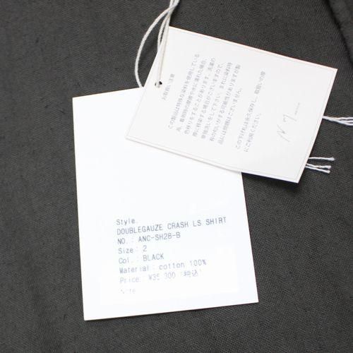 ANCELLM アンセルム 24SS DOUBLEGAUZE CRASH LS SHIRT ダブル ANCELLM アンセルム 24SS DOUBLEGAUZE CRASH LS SHIRT ダブル