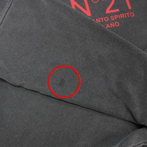 N°21 ヌメロ ヴェントゥーノ 22SS スウェット 38 ブラック
