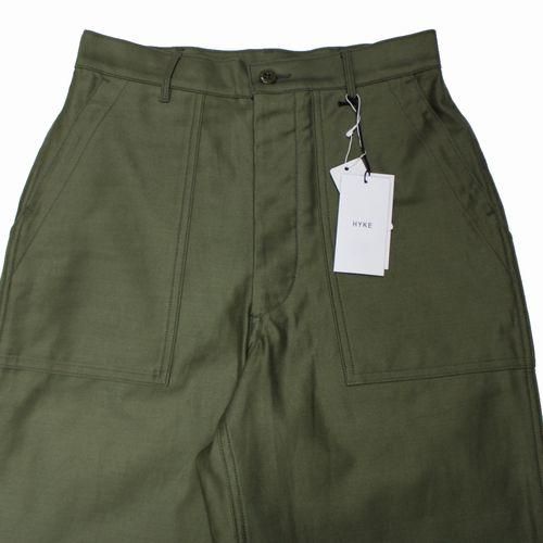HYKE ハイク 24SS BACK SATIN BAKER PANTS ベイカーパンツ 3