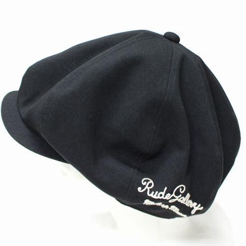 RUDE GALLERY ルード ギャラリー 24AW CHAIN EMB CASQUETTE キャスケット 3（M) ブラック -  ブランド古着買取・販売unstitchオンラインショップ