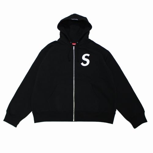 SUPREME シュプリーム 24AW S Logo Zip Up Hooded Sweatshirt ジップ パーカー L ブラック -  ブランド古着買取・販売unstitchオンラインショップ