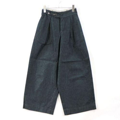 パラスパレス　新品インディゴ千鳥タックパンツ 16／-インディゴ千鳥タックパンツ