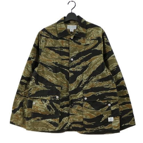 SASSAFRAS ササフラス FALL LEAF JACKET フォールリーフジャケット タイガーカモ M カーキ -  ブランド古着買取・販売unstitchオンラインショップ