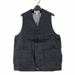 SASSAFRAS ե饹 21SS GARDEN TOUGH VEST - 9oz Denim ǥ  ٥ ǥ˥ S ǥ