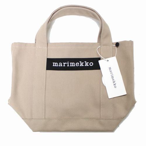 マリメッコ ベージュ トートバッグ marimekko 【ネコポス対応(4点まで)】マリメッコ トートバッグ