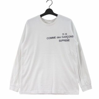 Supreme  COMME des GARCONS SHIRT 15AW  L/S Tee ĹµT M ۥ磻