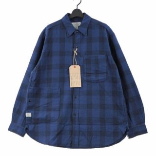 SASSAFRAS ե饹 23SS Diggin Shirt - C/L Check  XL ֥롼