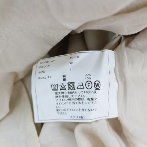 YAECA ヤエカ COMFORT SHIRT WIDE SQUARE コンフォートシャツ L