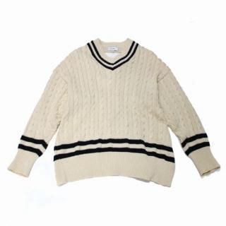 HYKE/ハイクチルデンロングニットベスト （LADY'S TOPS