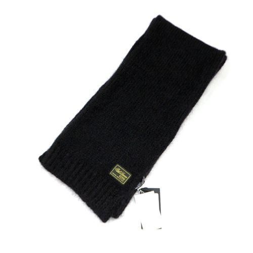 【正規品】Raf Simons ロゴパッチ マフラー ブラック ロング 22AW 正規品】Raf Simons ロゴパッチ マフラー ブラック ロング 22AW