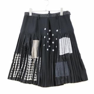 keisuke kanda ケイスケカンダ プリーツ スカート ブラック