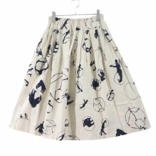 TIGRE BROCANTE 掛井五郎 ティグルブロカンテ KAKEI コードポケット フィセルスカート オフホワイト