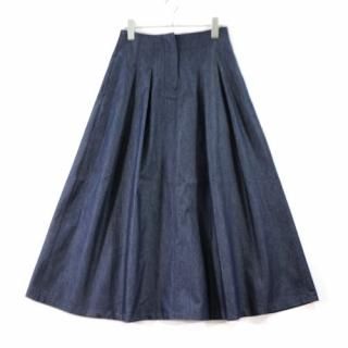 DRESS TERIOR ドレステリア 24SS 接触冷感/吸水速乾 クールタッチタックスカート 36 インディゴ