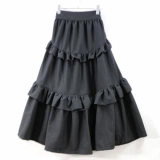 Re:poris レポリス マザーウィッチ フリルロングスカート ブラック