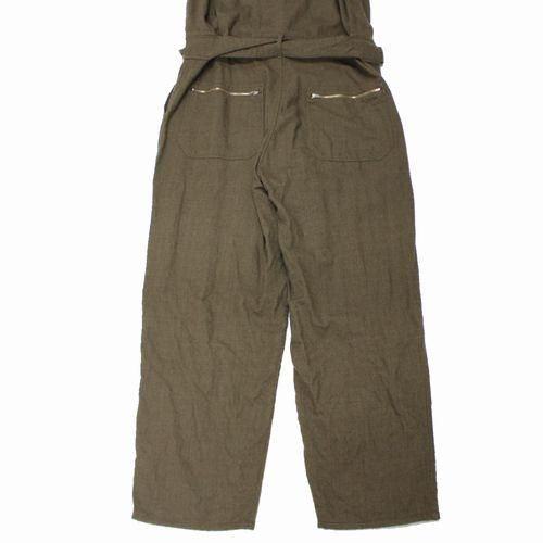 COMOLI コモリ 23AW KHAKI 縮絨ウール オールインワン 1 カーキ