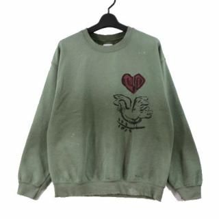 Sasquatchfabrix. åե֥å 23AW VINTAGE SWEAT SHIRT OLIVE BRANCH å
