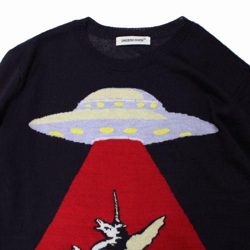 UNDERCOVER アンダーカバー 23AW unicorn Knit ユニコーンニット 1 ネイビー -  ブランド古着買取・販売unstitchオンラインショップ