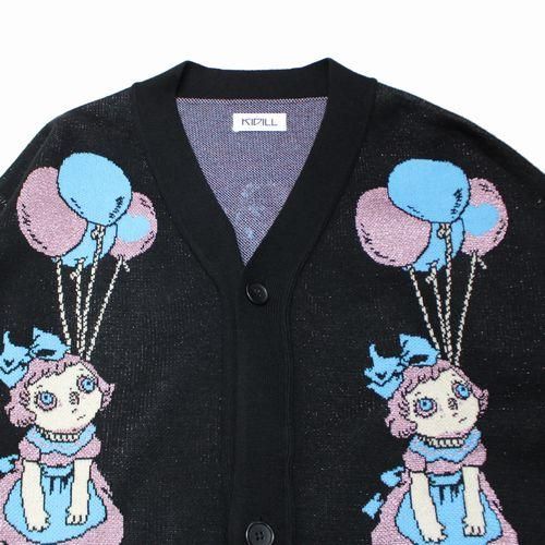 KIDILL Heaven Girl ニットカーディガン　ブラック KIDILL Heaven Girl ニットカーディガンブラック