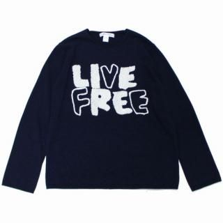 COMME des GARCON SHIRT   륽  24AW wool jersey gauge12 LIVE FREE embroidery 