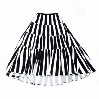 【保障できる】 SHE Tokyo ホワイト 34 スカート stripe Lisa シートーキョー スカート