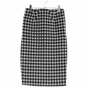 N21 ̥ȥ CHECKED PENCIL SKIRT å ڥ󥷥륹 36 ֥å ۥ磻