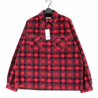 ERL 륨 22AW PLAID CORDUROY SHIRT å ǥ L å