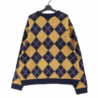 AWAKENY ˥塼衼 23AW ARGYLE MOHAIR SWEATER  إ˥å L ֥饦